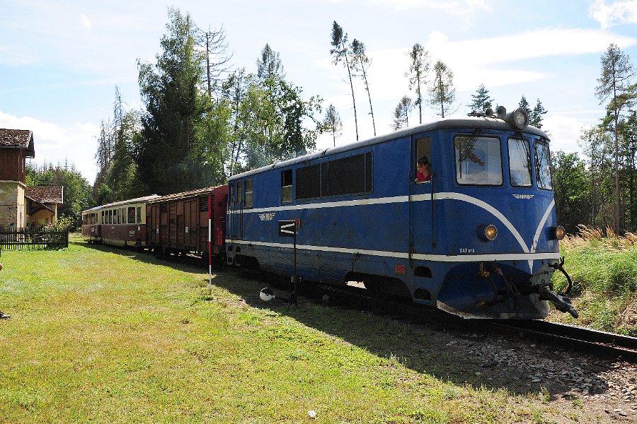 2020.08.27 JHMD T47.015 und T47.005 Jindřichův Hradec - Nová Bystřice (7)